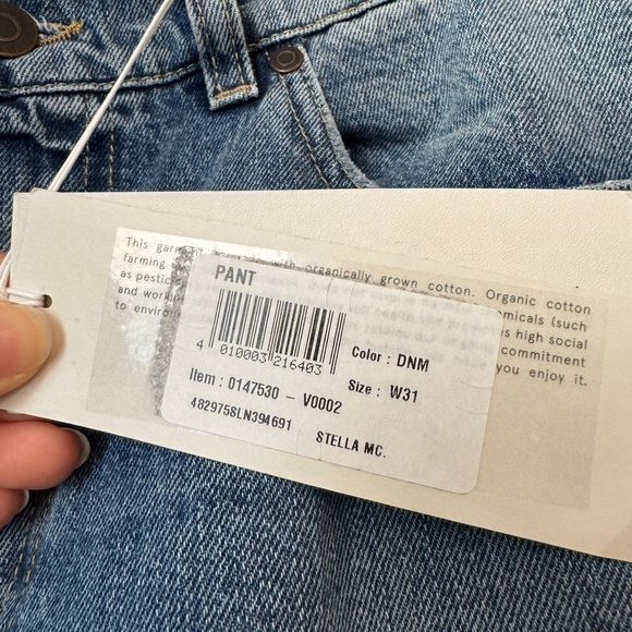 NWT Stella McCartney Mid Rise Straight Leg Jeans - Picture 4 of 10